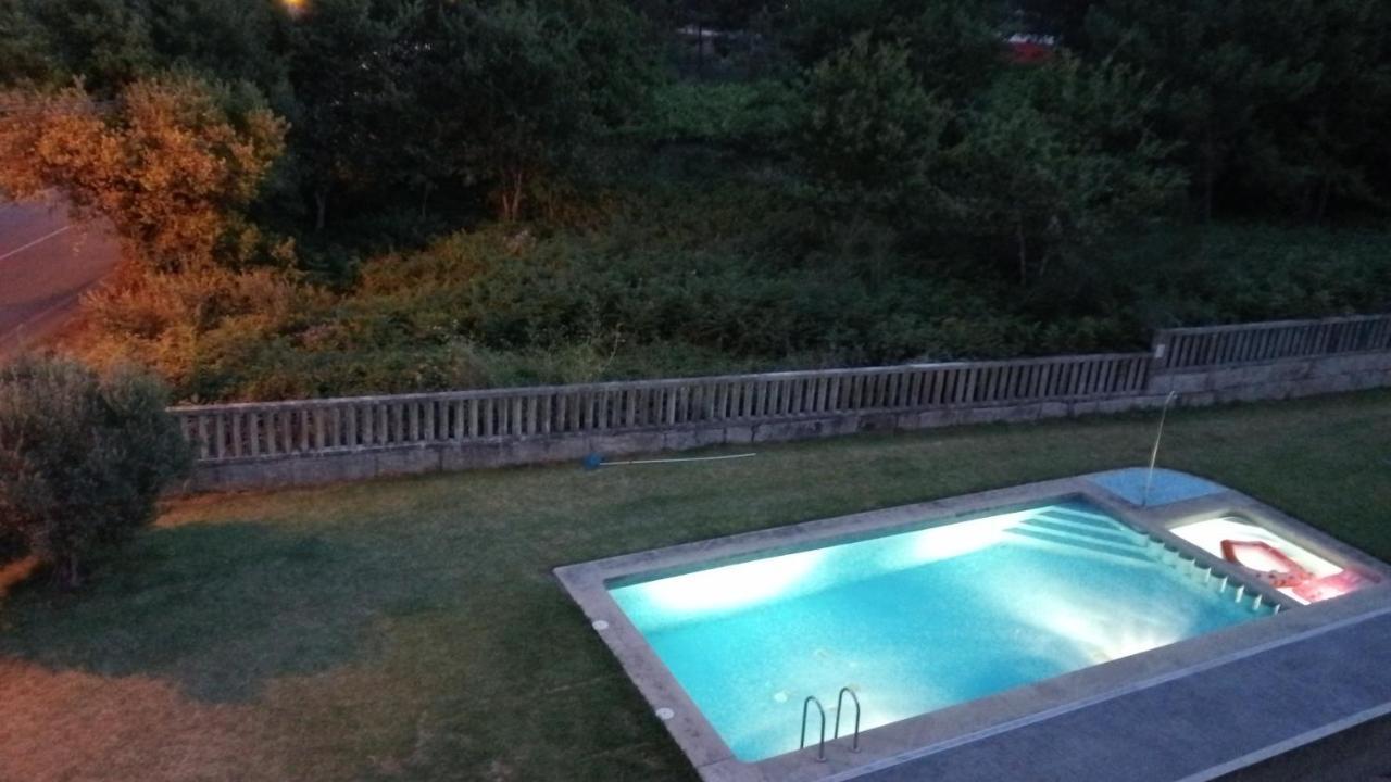 Atico A 3 Km De Sanxenxo Con Piscina Y Garaje Apartment Luaran gambar
